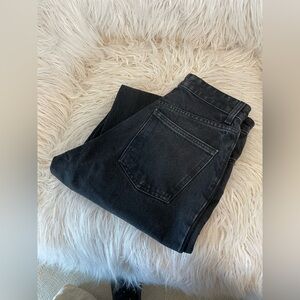 Straight black jeans